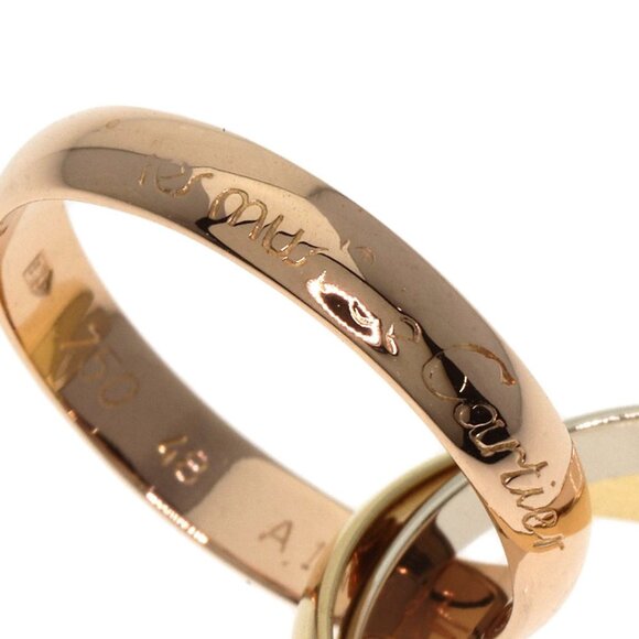 CARTIER 18k Pink Trinity Ring #48 - Picture 7 of 8